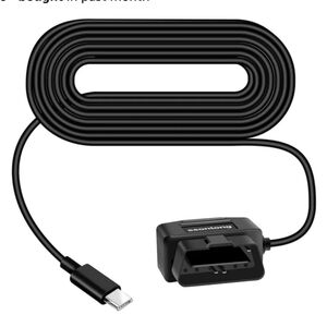 Black OBD2 Diagnostic Cable